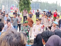 Kawal Aksi Damai PMII di Alun-Alun Kajen, Polres Pekalongan Berikan Pengamanan Humanis