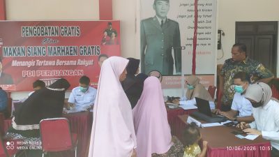 DPC PDI Perjuangan Kabupaten Pekalongan Gelar Bakti Sosial Peringati Bulan Bung Karno